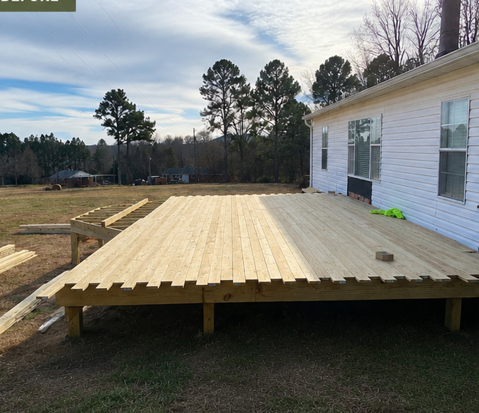 Backyard Living Retreat before